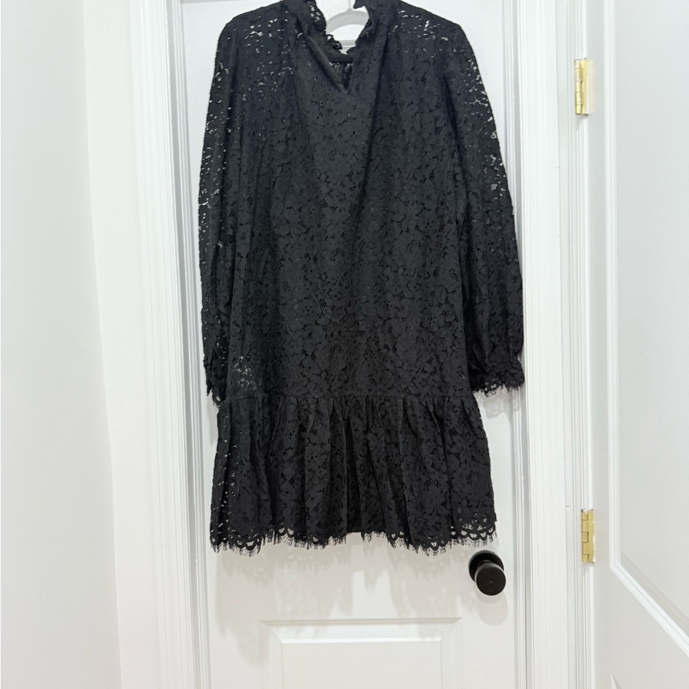 J. Crew Charcoal Lace Long Sleeve Dress - Picture 12 of 12